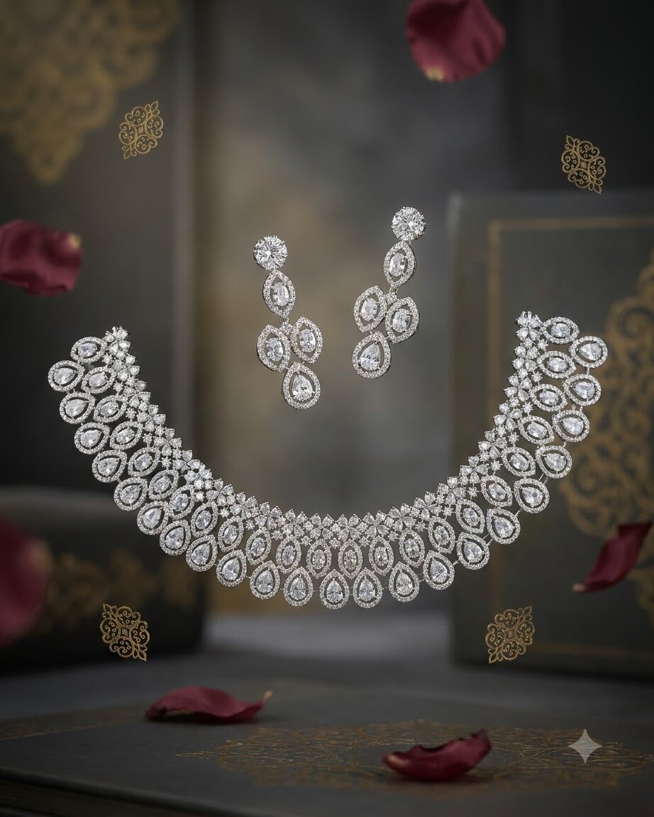 Icy Drops Necklace Set