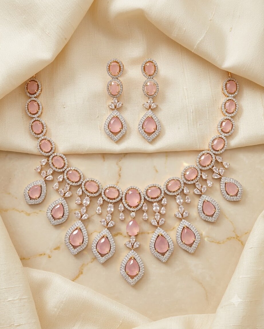 Amie Pink Necklace Set