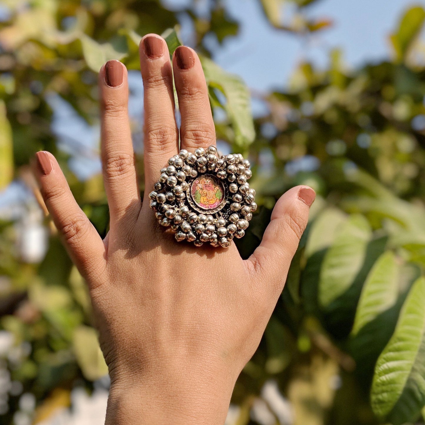 Ashwathama Handpainted Ganesha Ring