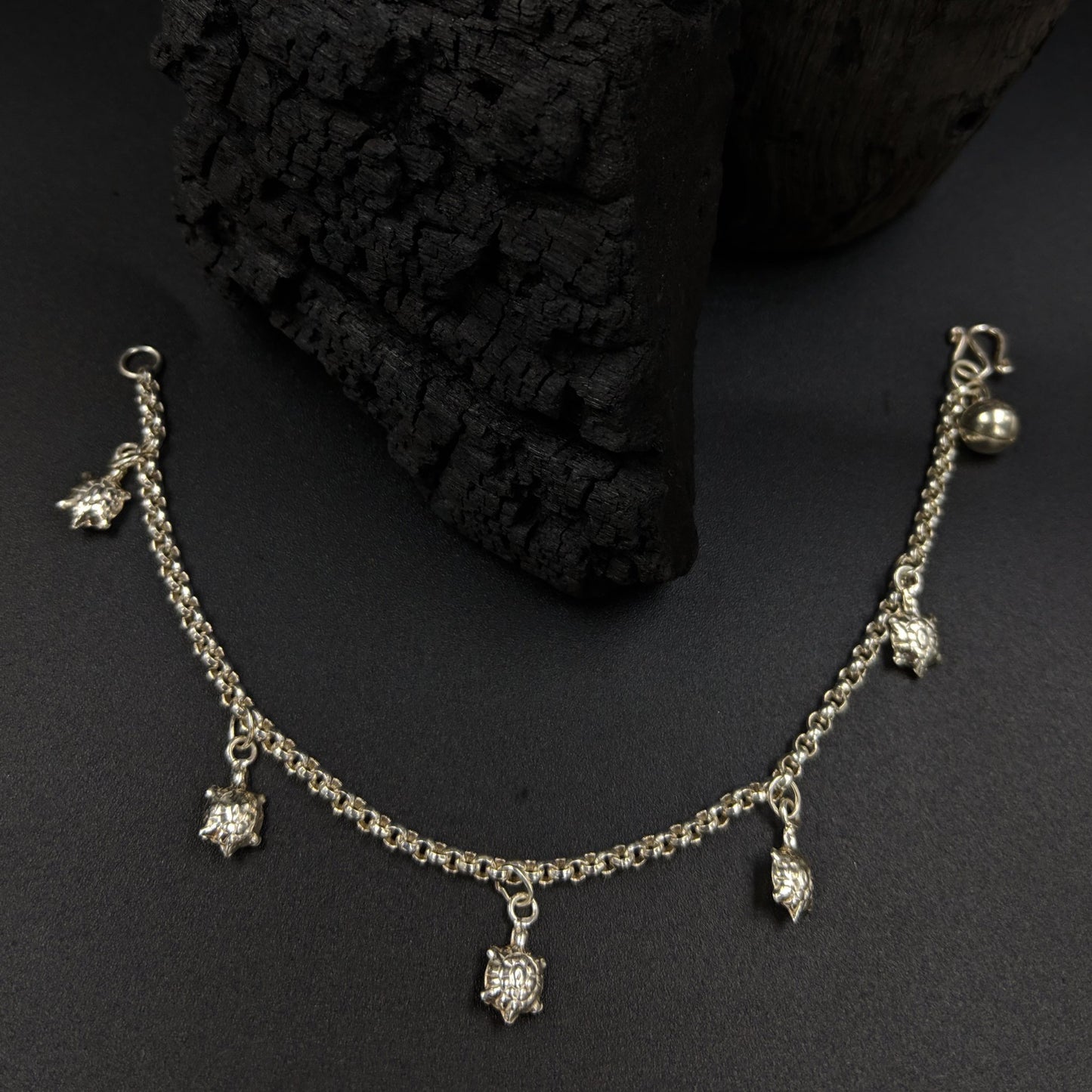 Tortoise And Ball Charm Bracelet