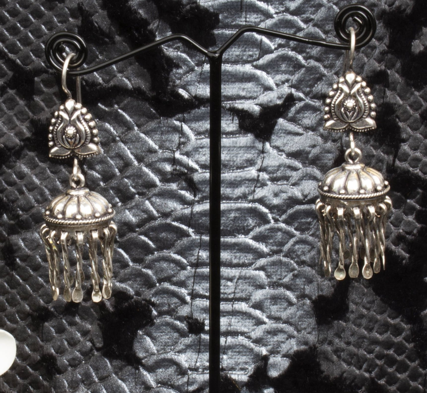 Jewels by Revlis Silver earrings, jhumkas