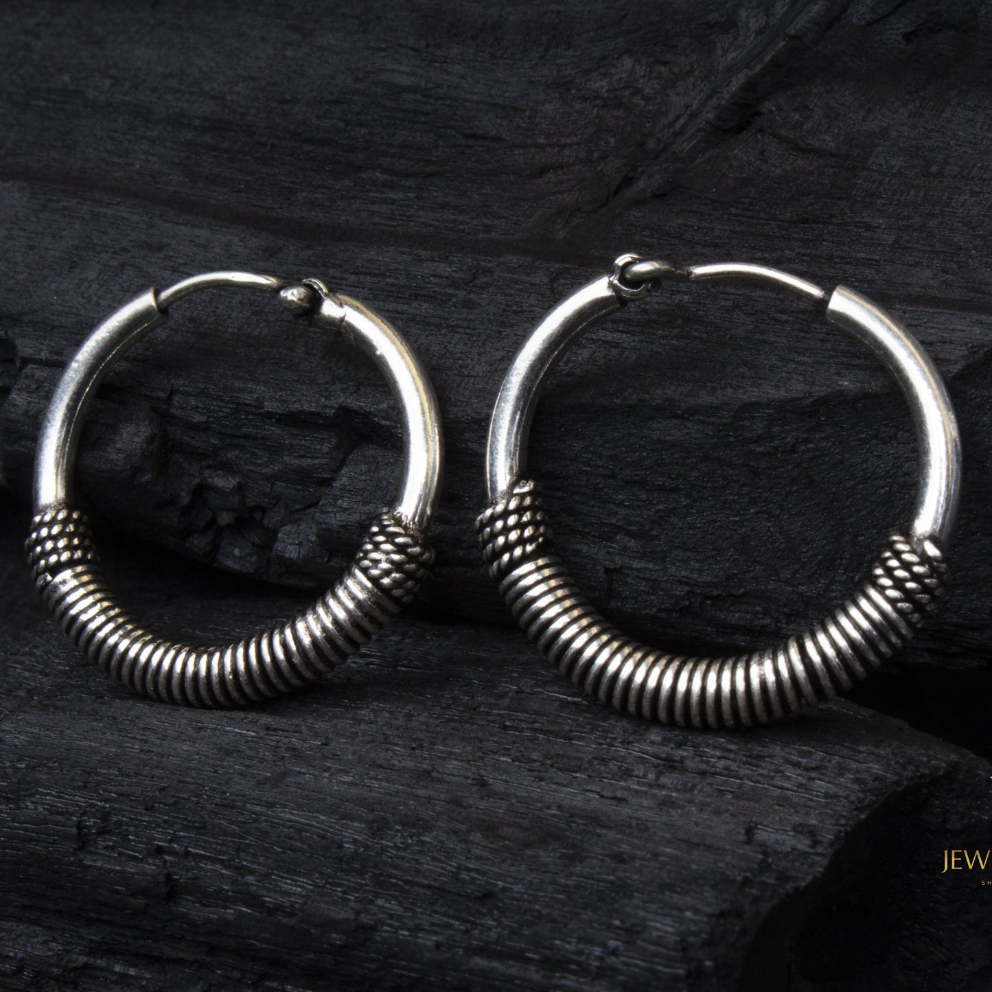 Jewels by Revlis Silver earrings, jhumkas