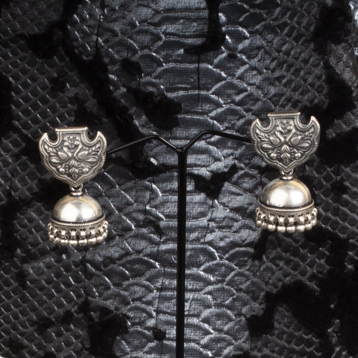 Jewels by Revlis Silver earrings, jhumkas