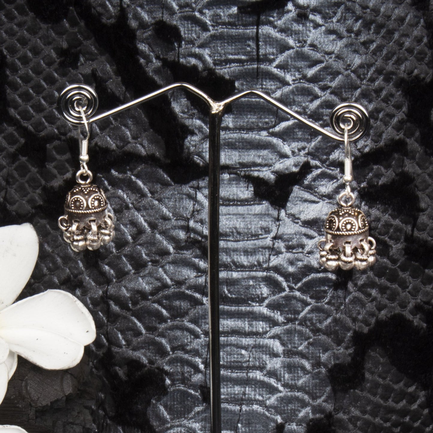 Jewels by Revlis Silver earrings, jhumkas