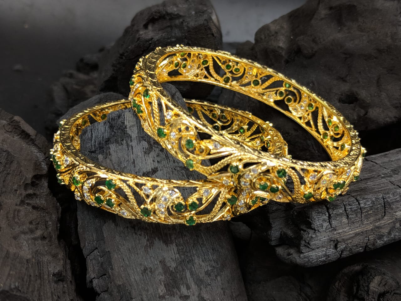Maharani Bangle - Gold Plated