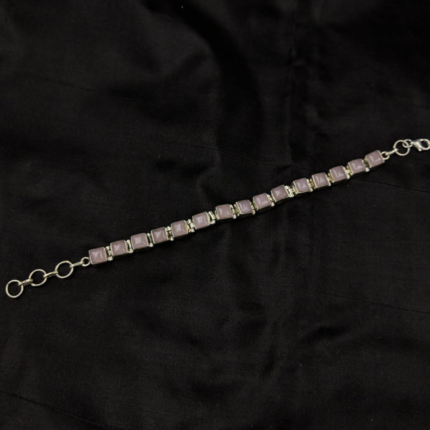 Bracelet Squares - Trans Pink