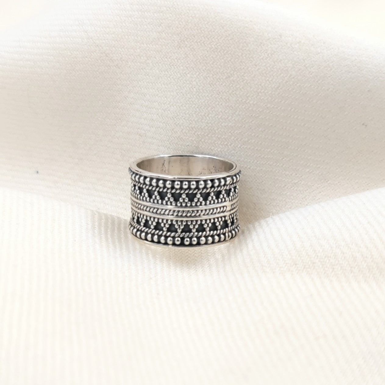 Silver Rings by Jauhri -NAKKASHI THUMB RING