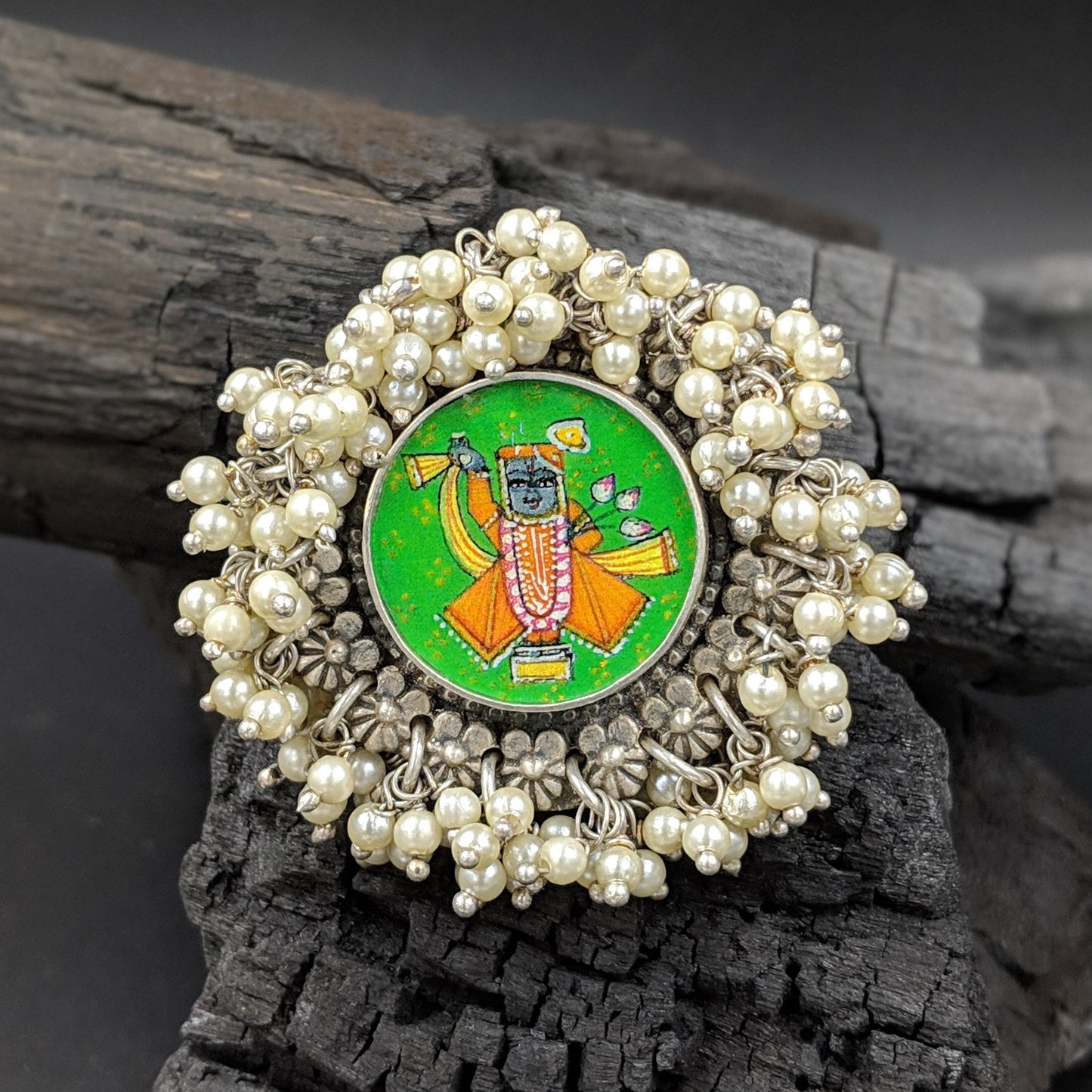 Handpainted Shreeji Ring