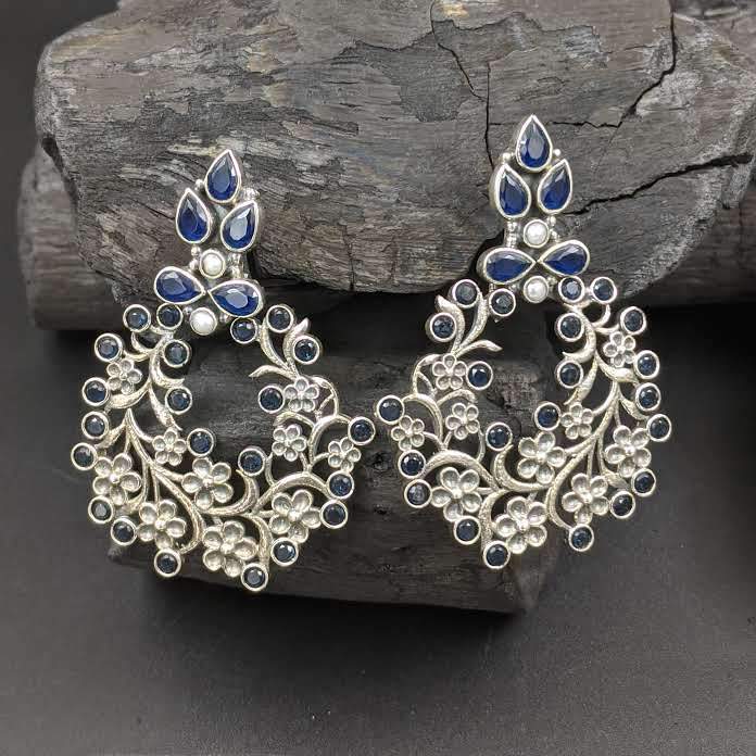SILVER JEWELLERY Jauhri Earrings