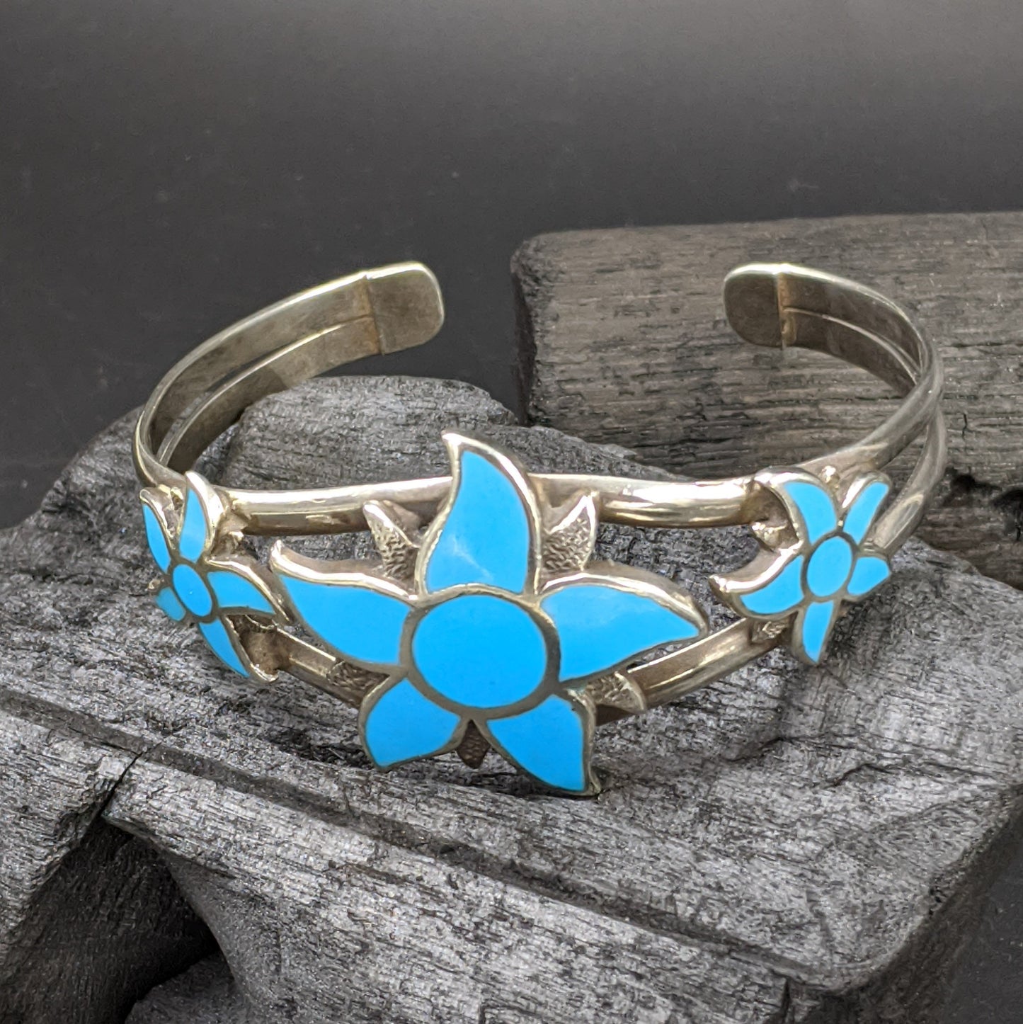 Blue Flower Bracelet