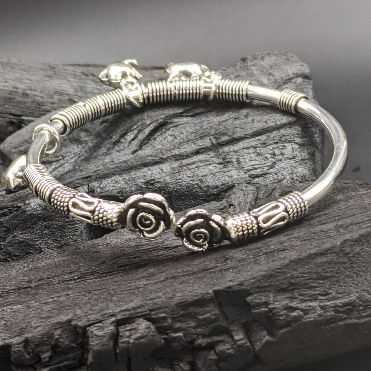 Triple Dolphin Bangle