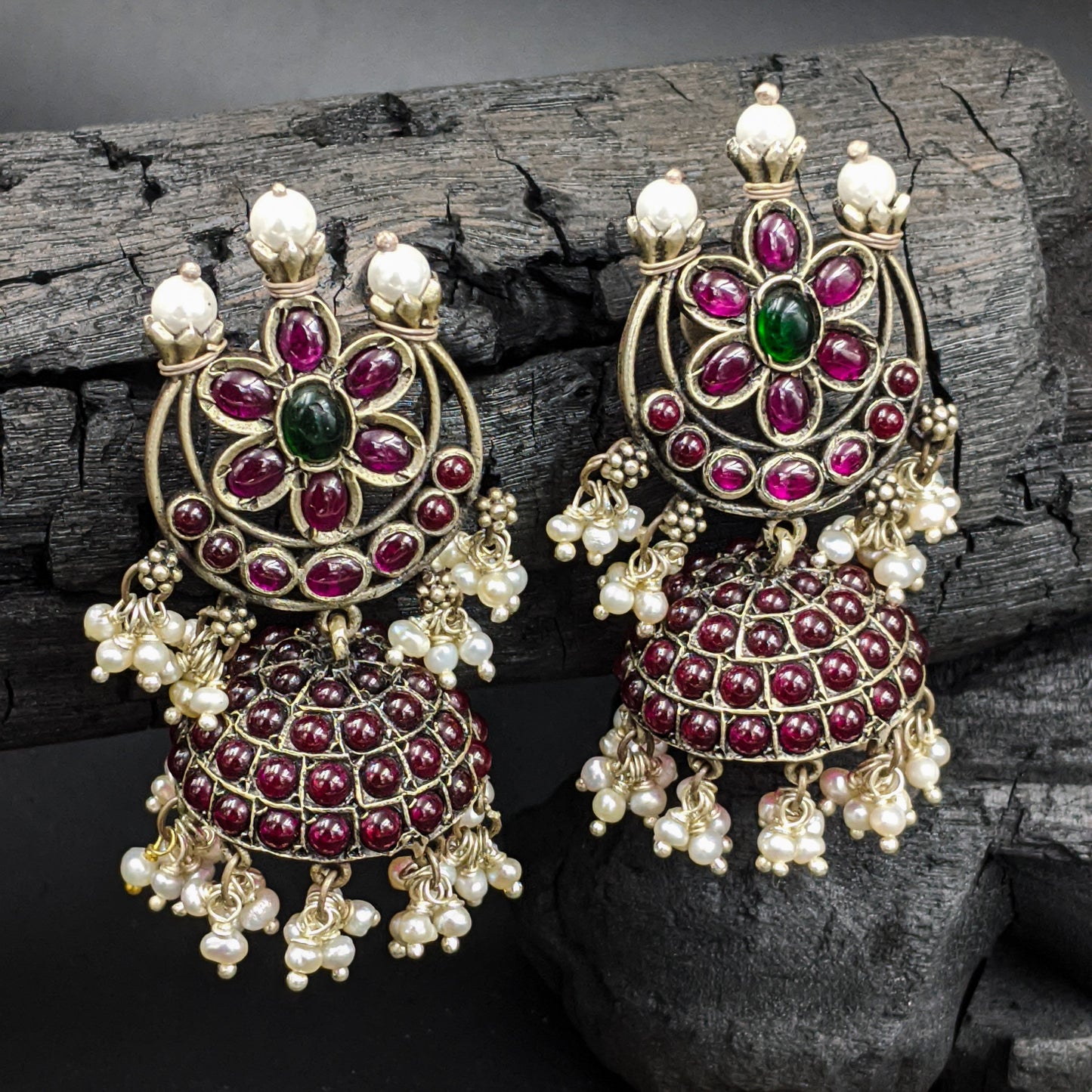 SILVER JEWELLERY Jauhri Earrings