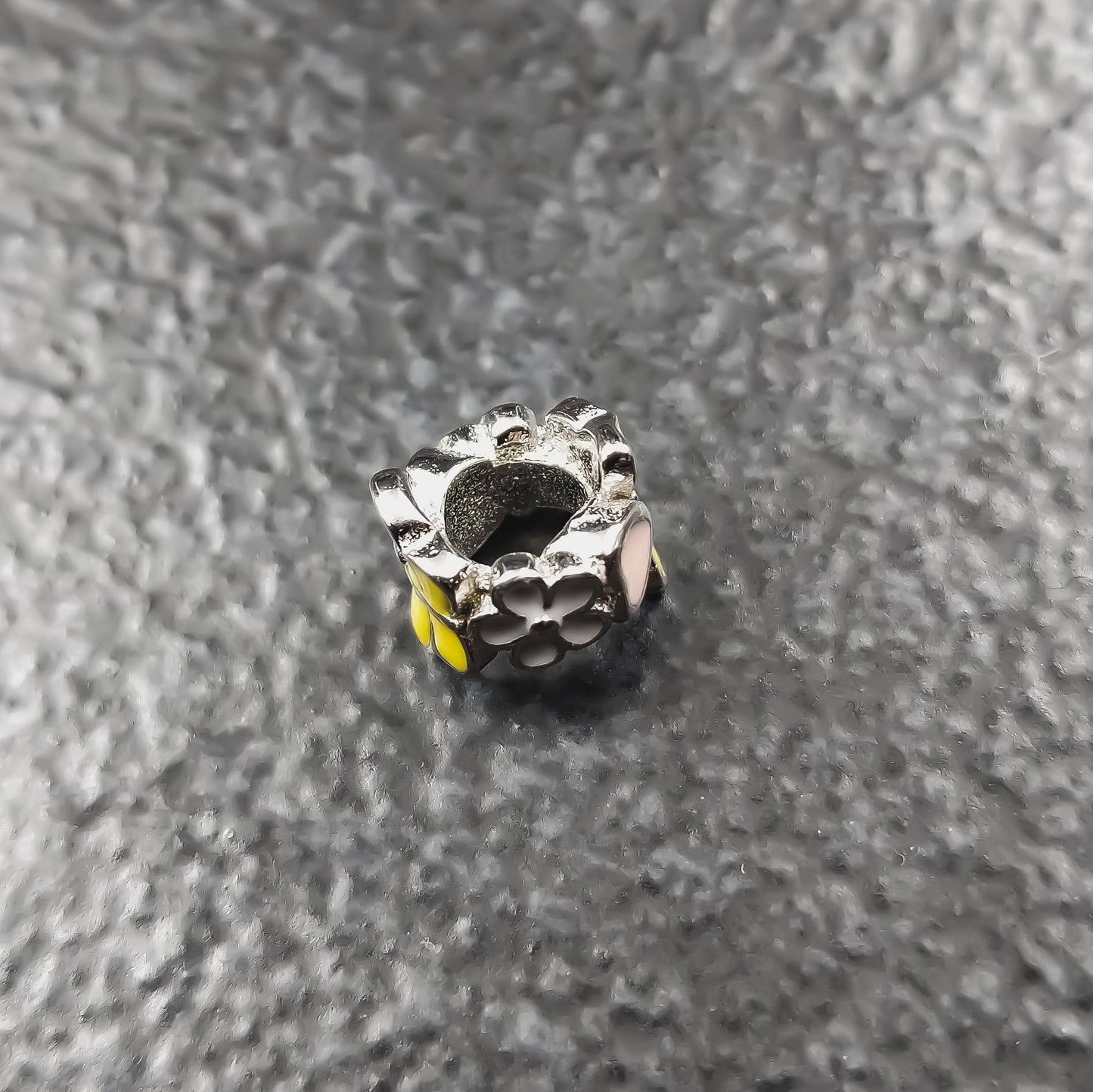 Yellow Butterfly Spacer Charm