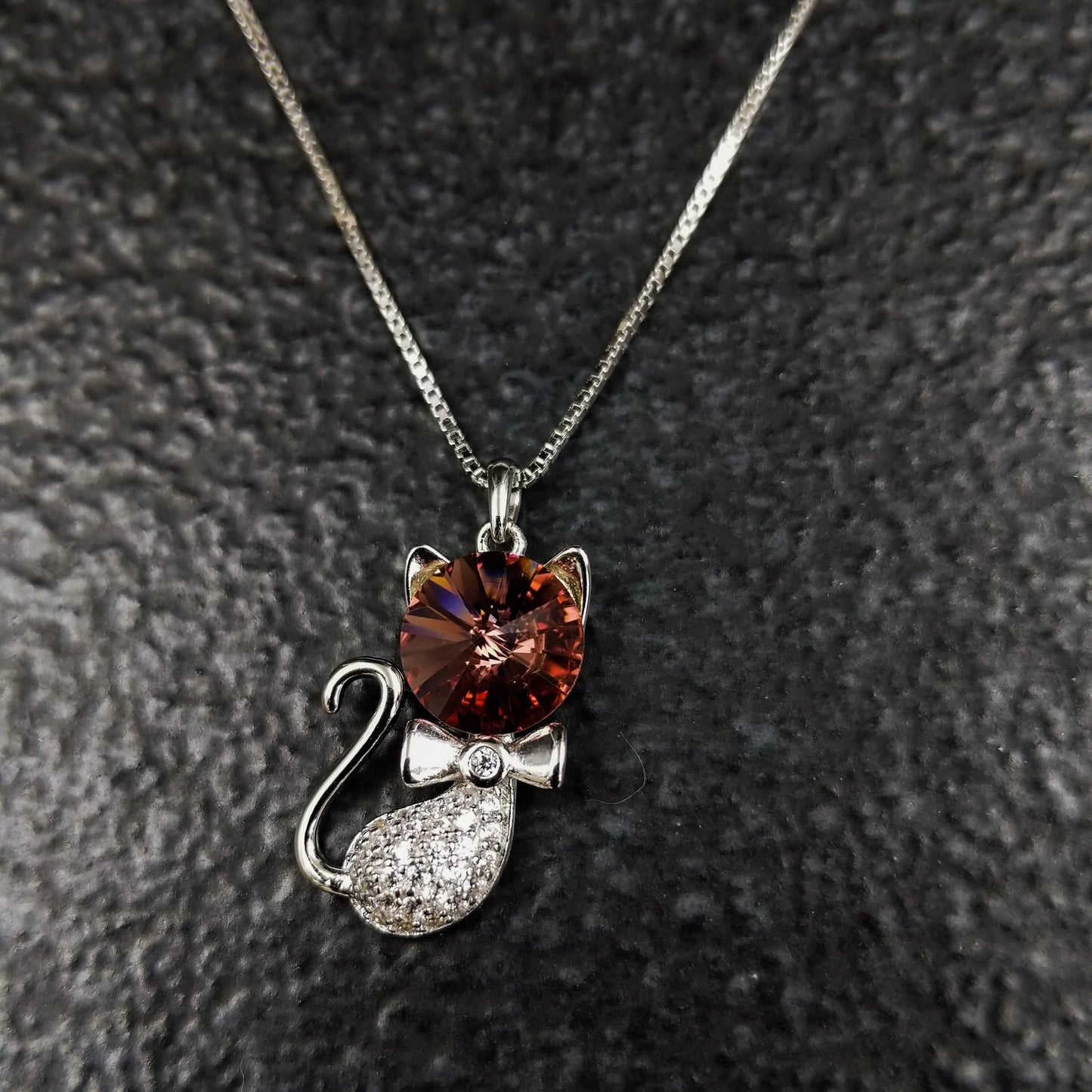 Cat Pendant and Chain