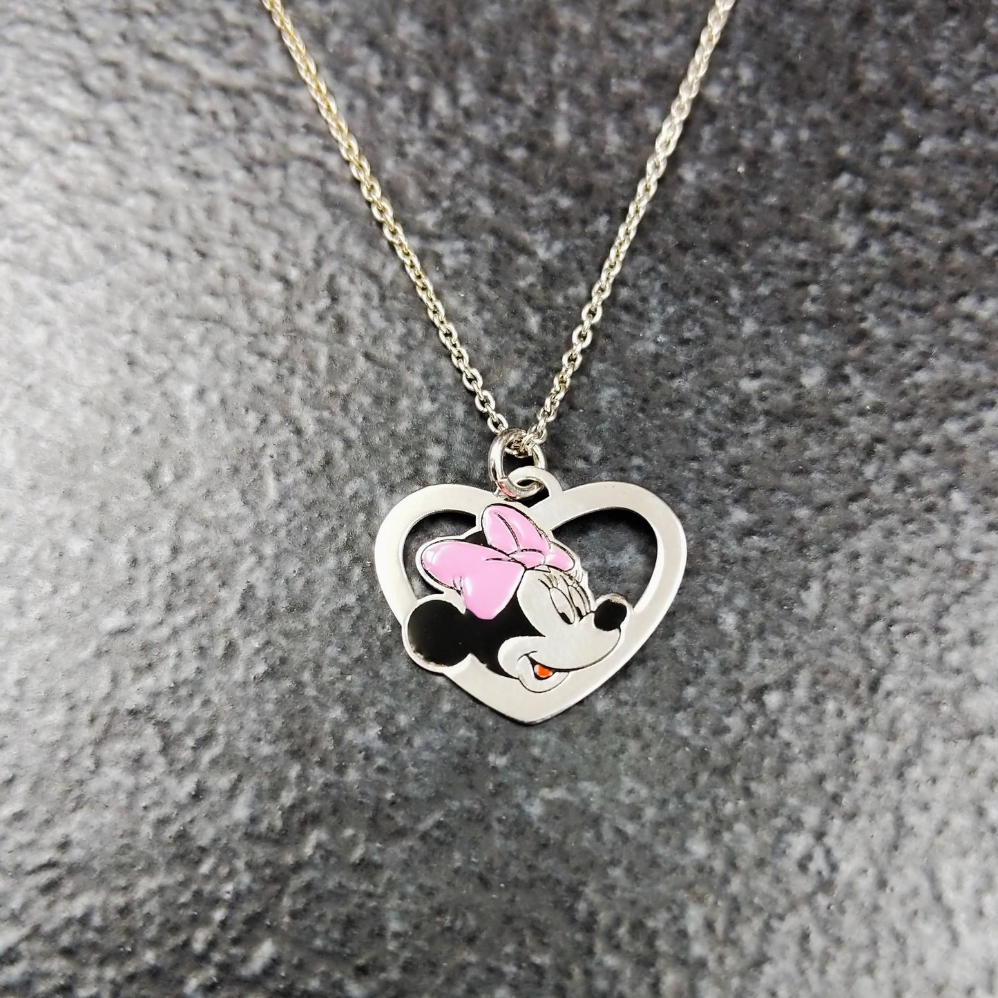 Jauhri Pendant Chain Set - Minnie Mouse Pendant and Chain