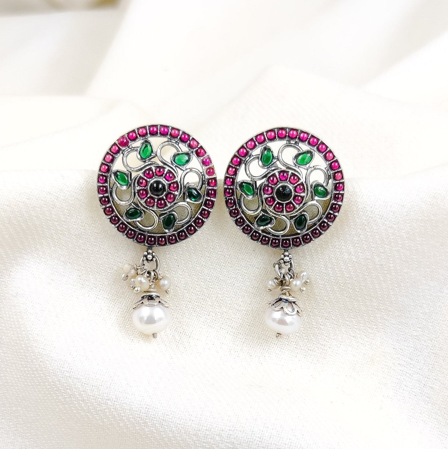 Silver Jewelry Earrings by Jauhri 92.5 Silver - Kriti Nayan Earrings