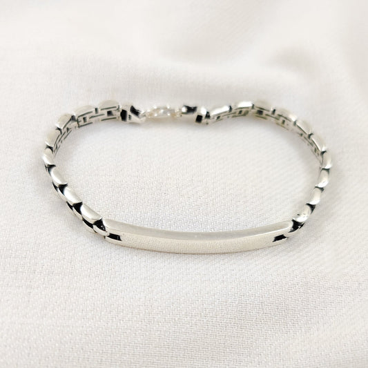 Silver Jewelry Men's Bracelet by Jauhri 92.5 Silver - Netted Bracelet