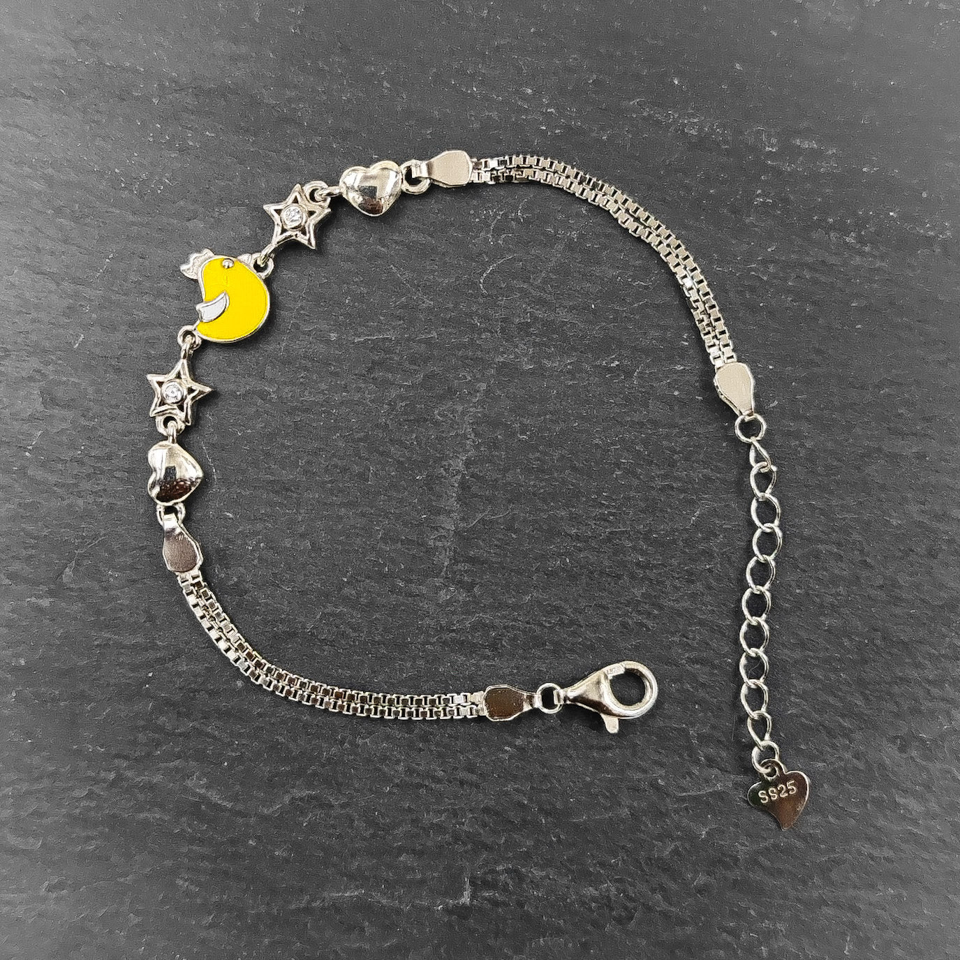 Silver Jewelry Women Bracelet by Jauhri 92.5 Silver - Enamelled Bird Bracelet