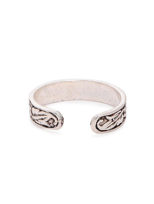 Flower And Leaves Toe Ring