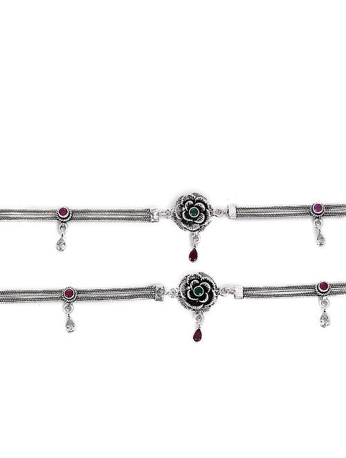 Padmini Gulaab Anklets