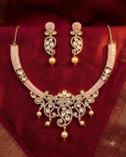 Kreva Kundan Necklace Set