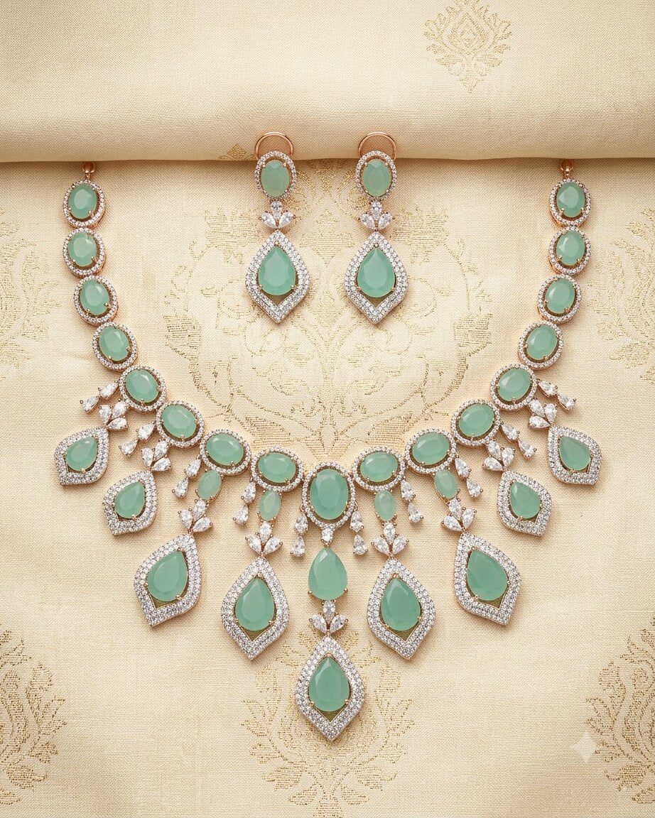 Amie Green Necklace Set