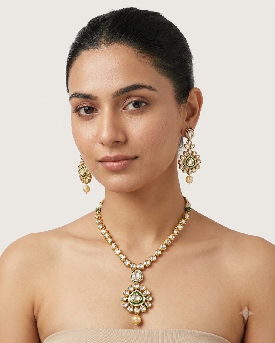 Zeenat Kundan Necklace Set