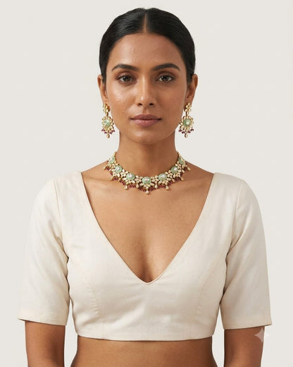 Kaneez Kundan Necklace Set