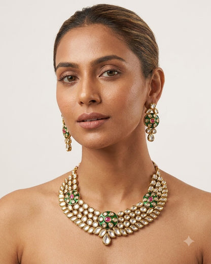 Sahar Kundan Necklace Set