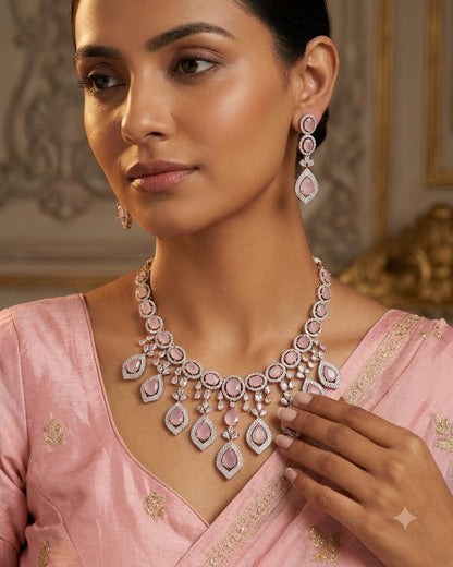 Amie Pink Necklace Set