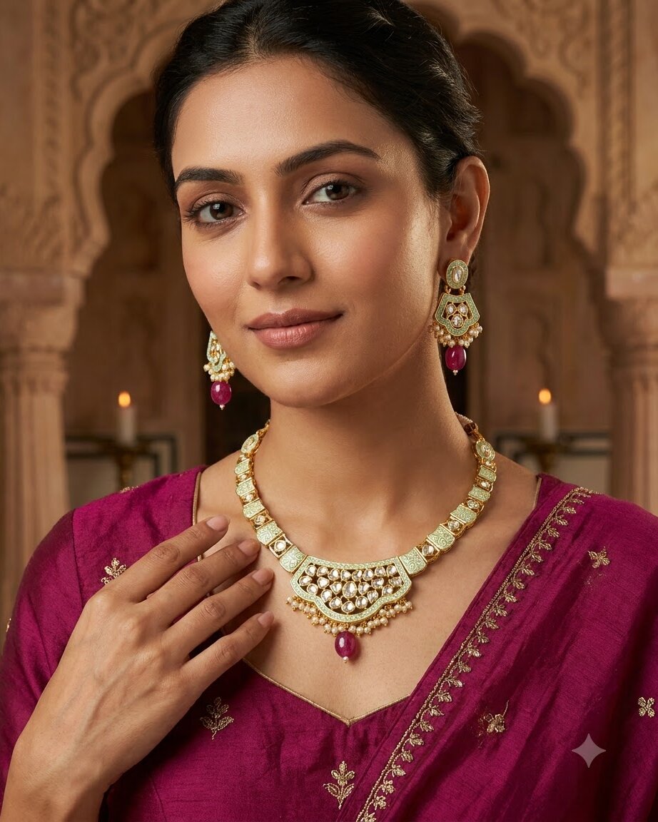 Harba Kundan Necklace Set