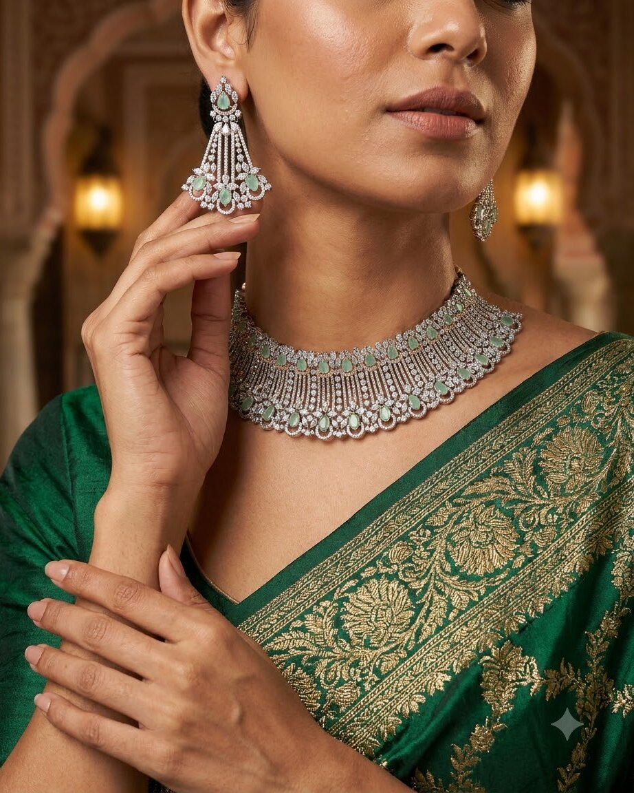 Valentina Necklace Set - Green