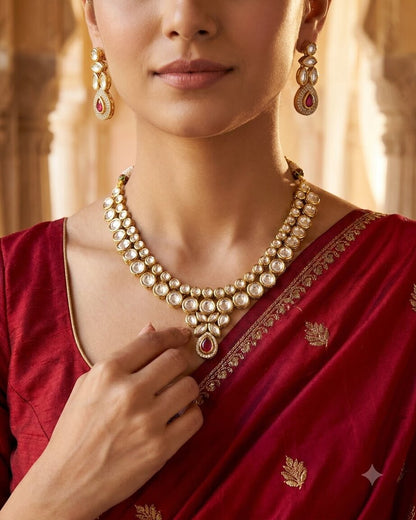 Sayra Kundan Necklace Set