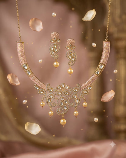 Kreva Kundan Necklace Set
