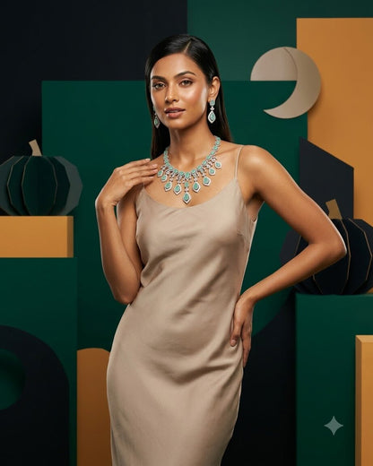 Amie Green Necklace Set