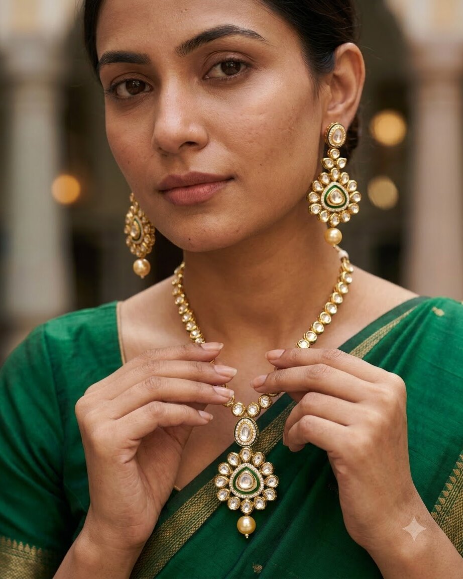 Zeenat Kundan Necklace Set
