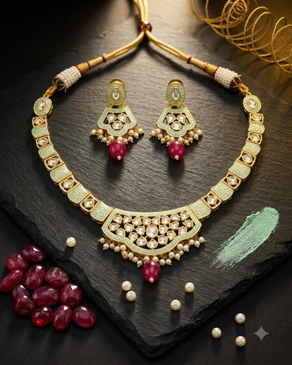 Harba Kundan Necklace Set