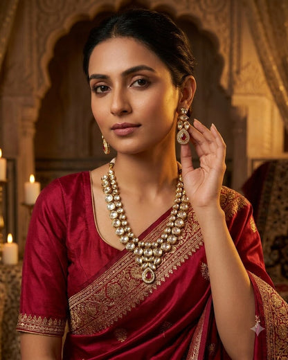 Sayra Kundan Necklace Set