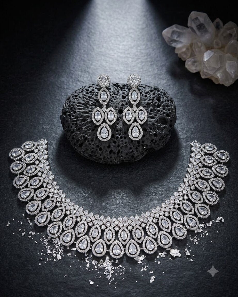 Icy Drops Necklace Set