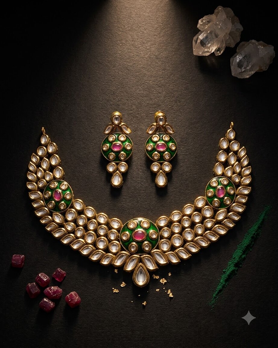 Sahar Kundan Necklace Set