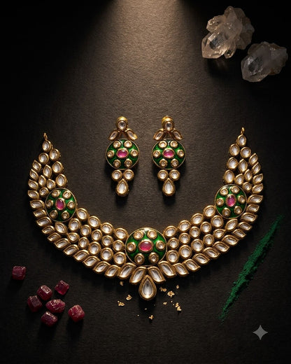 Sahar Kundan Necklace Set