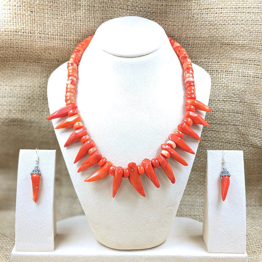 Tribal Teekha Necklace with Earrings