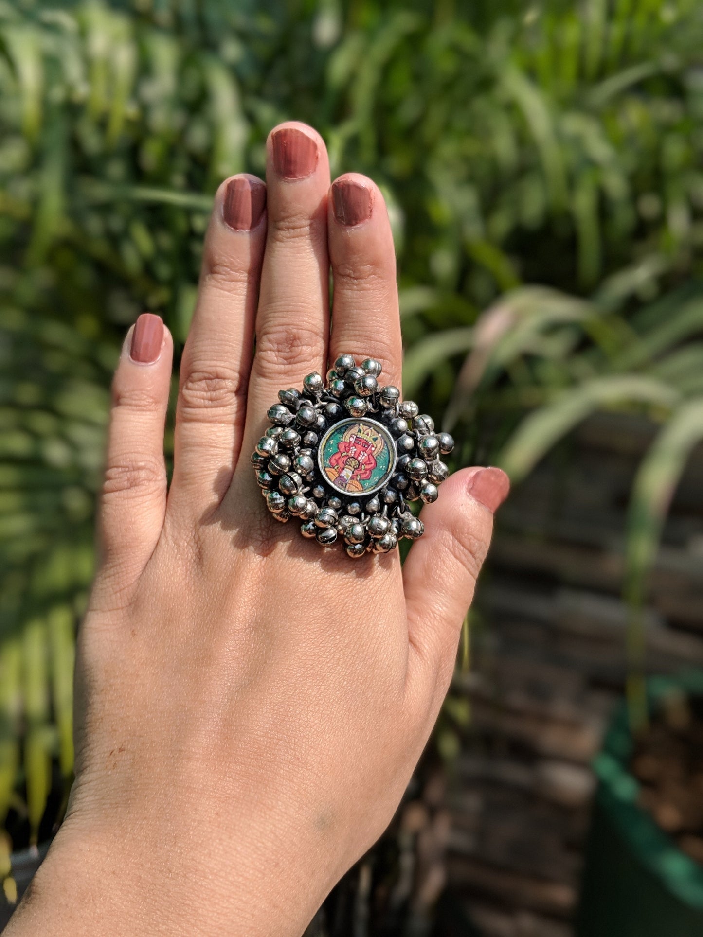 Handpainted Shrigan Ring