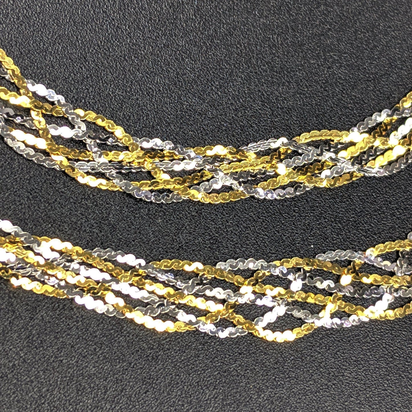 Italian Mesh Anklets - Gold silver
