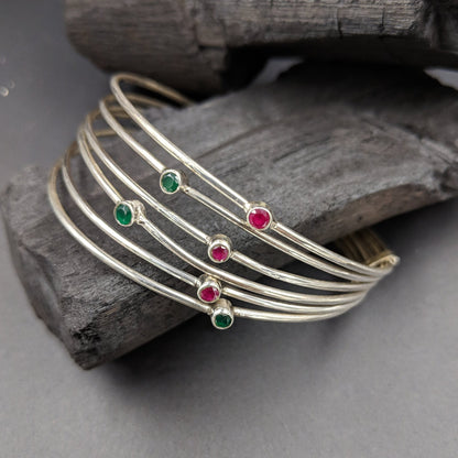 Padmini 6 Tied Thin Bangles
