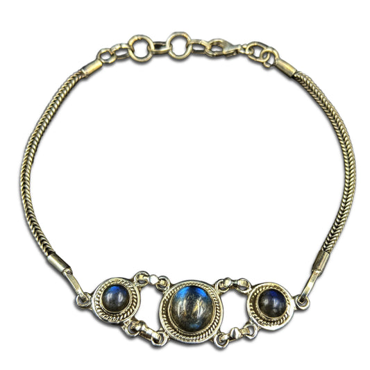 Bracelet Triple Circle - Moon Stone