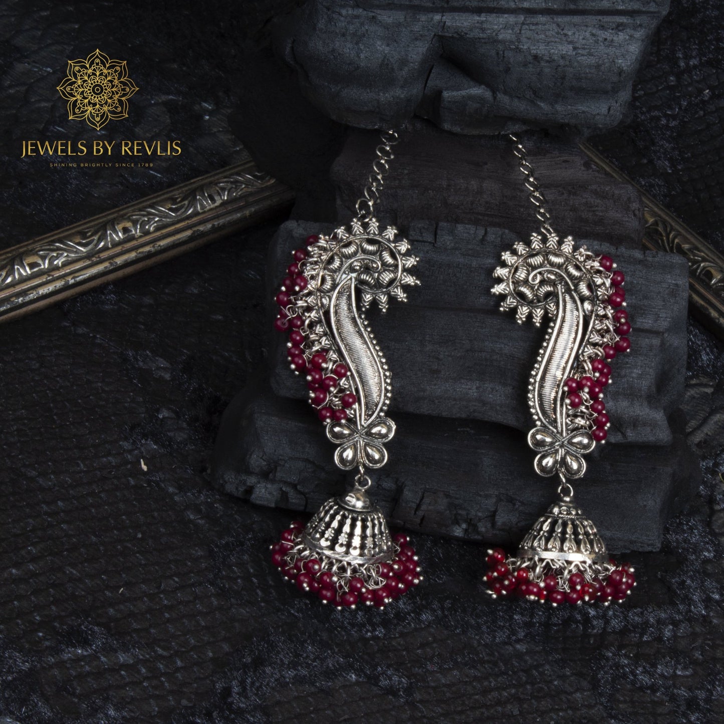 Jewels by Revlis Silver earrings, jhumkas