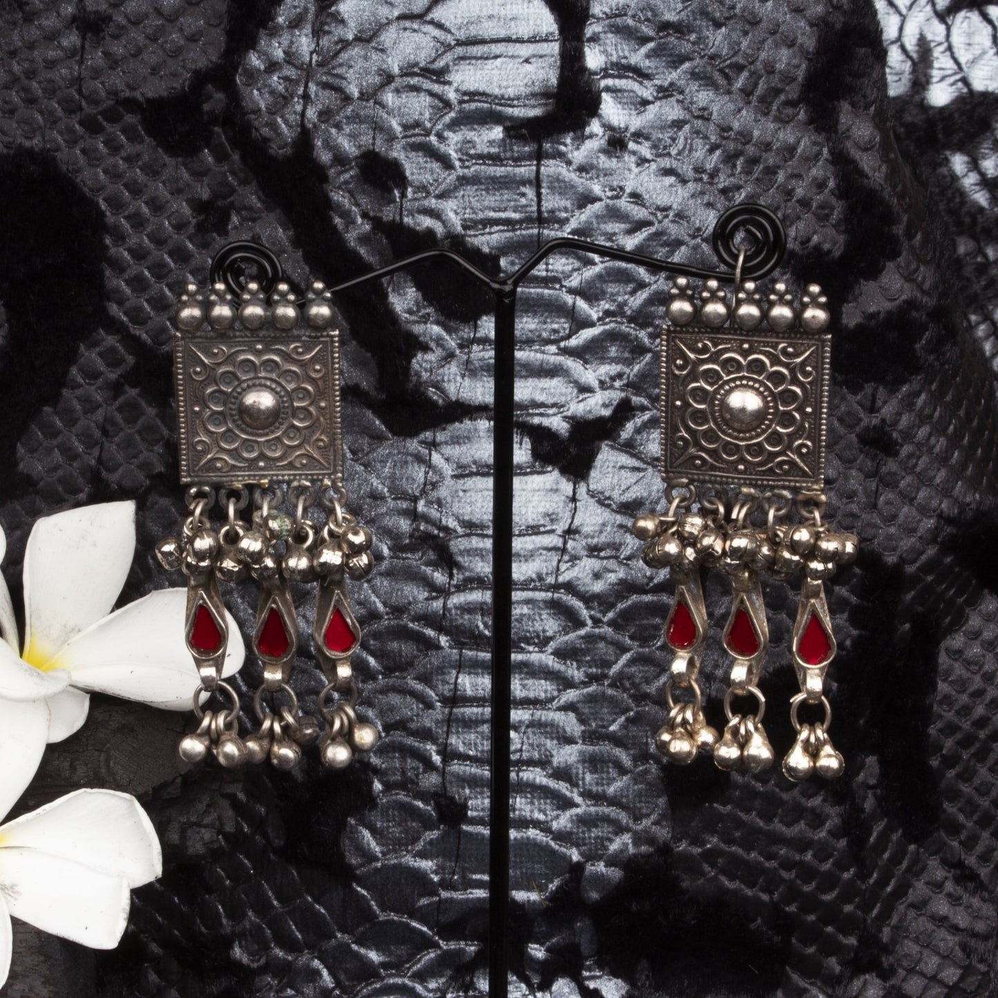 Shirisha Surya Kiran Red Earrings