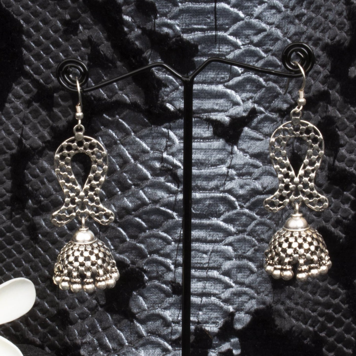 Jewels by Revlis Silver earrings, jhumkas