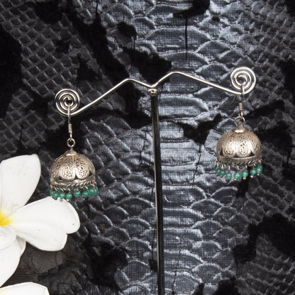 Shirisha Surya Lekha Jhumka - Green